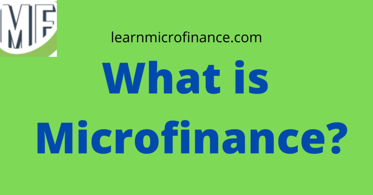 What is microfinance?