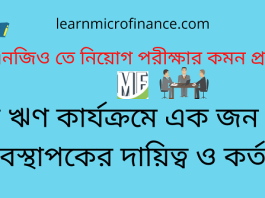 ক্ষুদ্র ঋণ কার্যক্রম